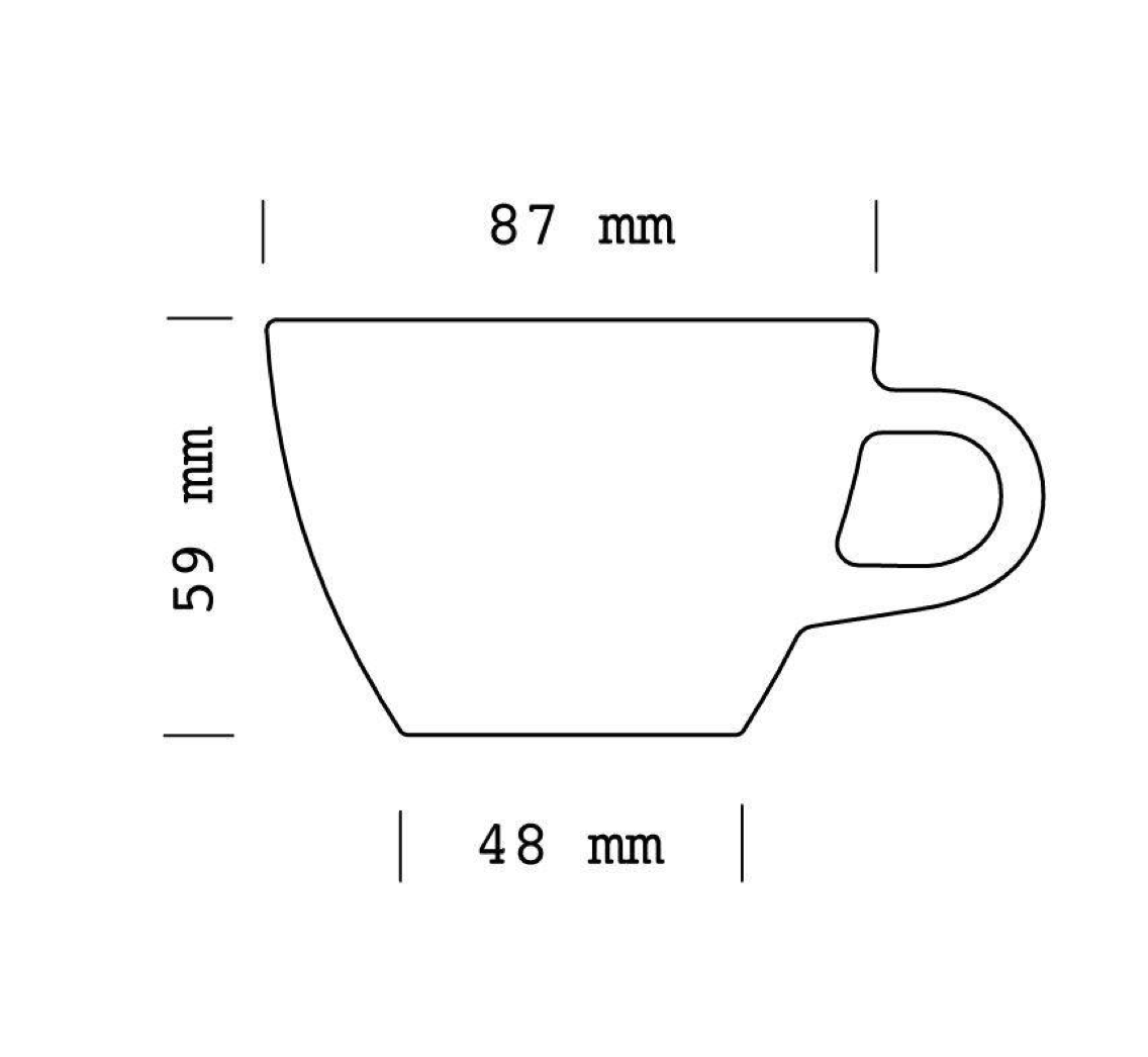 Flat White Cup 150 ml (6 pack)