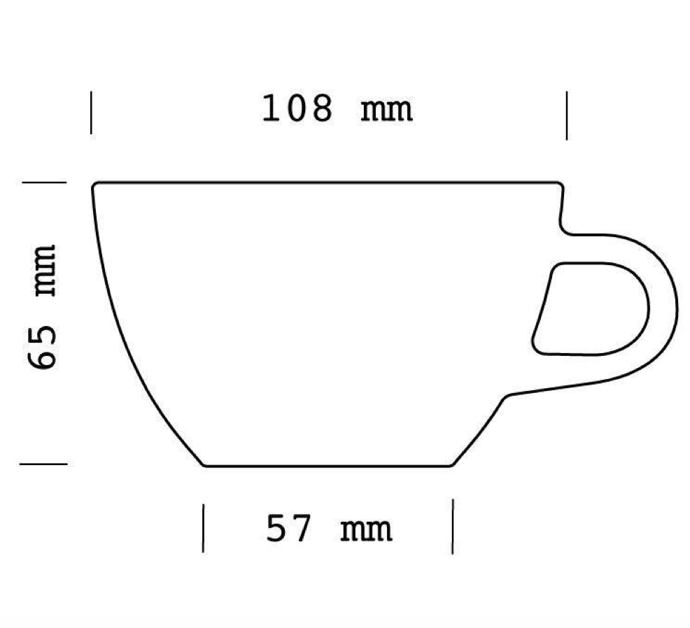 Latte Cup 280 ml (6 pack)
